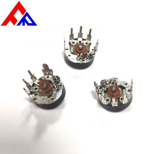 Professional Manufacturer Wholesale 5 Pin 50K 12.5mm RK128 Series Rotary Potentiometer <b>Switch</b> Rheostat for Electronic - Product Image 3