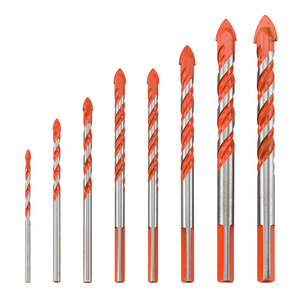 KZD Triangular Ceramic <b>Drill</b> <b>Bit</b> Set 3-12mm Metric Hex Shank For Tile Glass Wall Drilling - Product Image 5