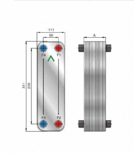 Hoogrenderende Warmteoverdracht Roestvrijstalen Plaat Processamenstelling Daniel Gesoldeerde Plaat Warmtewisselaar - Product Image 2