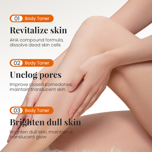 Tónico Corporal KORMESIC de Marca Privada 300ml con AHA, Ácido Glicólico, Iluminador e Hidratante para Cuerpo y Rostro, Revitaliza y Blanquea la Piel - Product Image 2