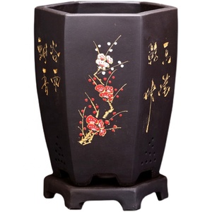 Màu Tím clivia phong lan chậu với khay hình lục giác thiết kế cho sử dụng vườn - Product Image 4