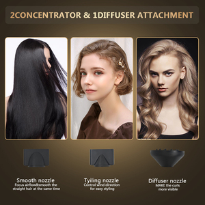 Máy Sấy Tóc Chuyên Nghiệp Tốc Độ Cao, Phụ Kiện Từ Tính, Ion Nhẹ Màn Hình LCD Cho Salon - Hộp Tùy Chỉnh - Product Image 6