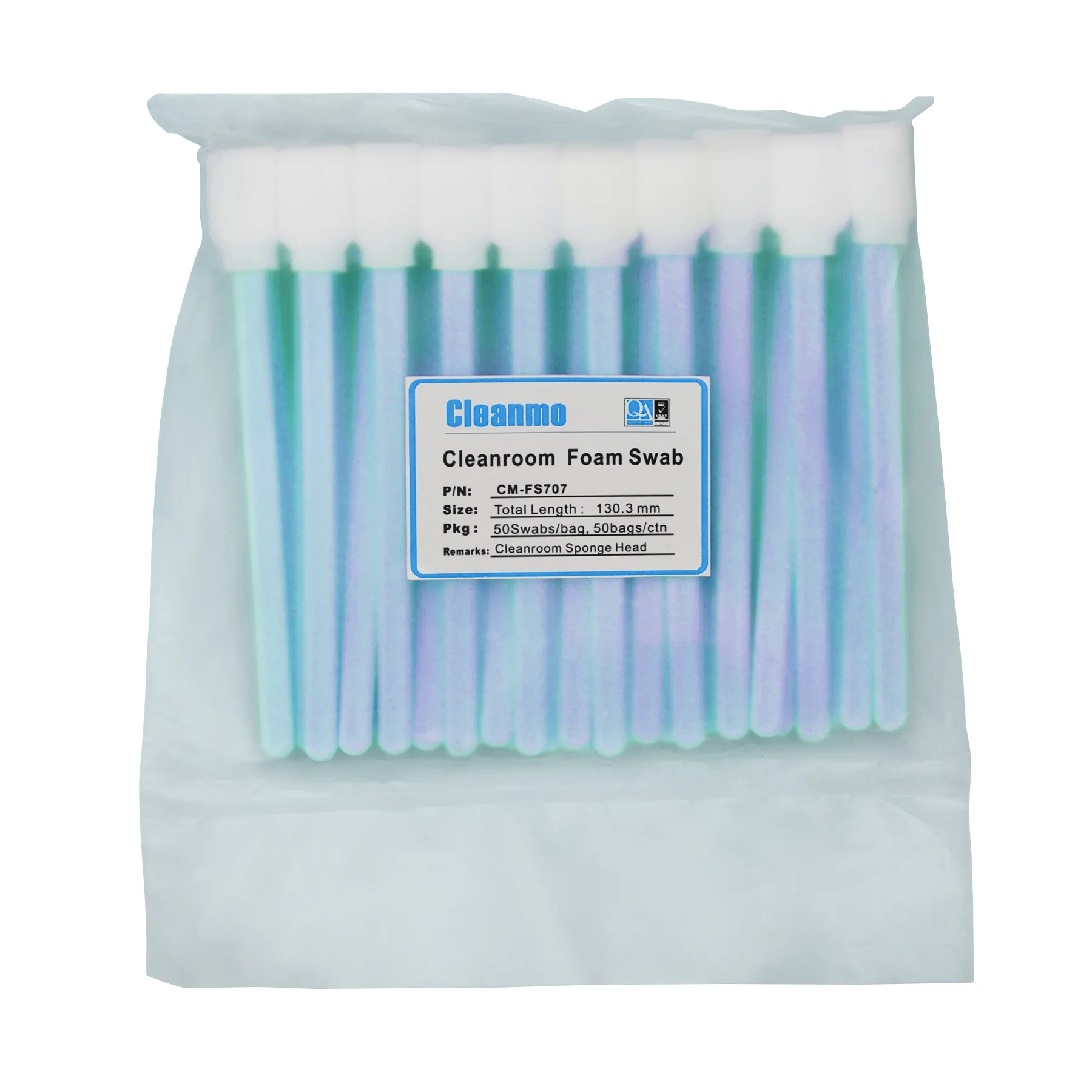 Disposable Cleanroom Soft Tip Sponge Foam Head Cleaning Car Detailing Swabs