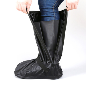 Impermeabile in PVC a metà polpaccio stivali da pioggia LED caldo copriscarpe in gomma riutilizzabile per l'autunno <span class=keywords><strong>moto</strong></span> in campeggio riciclabile - Product Image 4