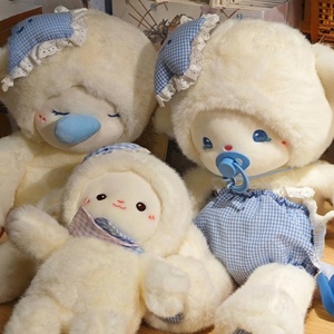 Peluche Pecorella Simulata Carina, Giocattolo Imbottito in Cotone PP, 31-50cm, Cuscino per Dormire per Bambine, Regalo di Compleanno, Vendita all'Ingrosso - Product Image 2
