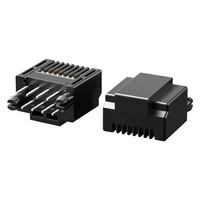 8P8C PCB RJ45 Connecteur Modulaire Mâle Prise Plaqué Or pour Réseau Ethernet Applications Audio Vidéo Industrielles