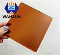 Plaque acrylique translucide bronze 3 mm semi-transparente marron PMMA – Prix fabricant pour la vente en gros