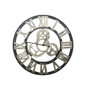 Meilleure vente de haute qualité en fer fantaisie Design moderne français horloge murale motif abstrait personnalisé salon aiguille Quartz - Product Image 3