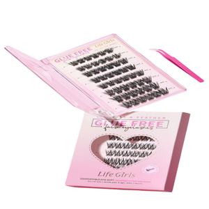 Faux cils de vison à grappe unique de style européen américain, cils de volume faits à la main, option naturelle sans colle - Product Image 1