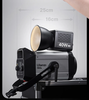 Éclairage photo Ulanzi L023 40W Pro 2500-6500K COB Mini Bowens Mount Video Light avec port DC&Type-C