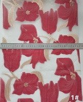 Tissu Jacquard Métallique en Polyester Teint en Fil, Brocart Floral de 56 g/m² pour Vêtements et Jupes de Filles