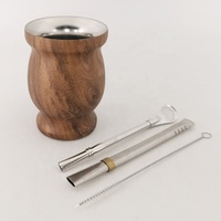 Ensemble de tasses en acier inoxydable à Double paroi 8 Oz, gourde à thé, calebasse, style brésilien, Top des ventes 2022