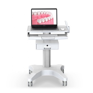 Chariot <span class=keywords><strong>de</strong></span> clinique dentaire, chariot médical avec tiroirs, roues, plateau pour ordinateur portable et <span class=keywords><strong>support</strong></span> pour scanner buccal (BEWISER OC-3) - Product Image 3