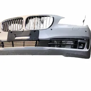 51117313947 classic style 7 Series F01F02F04LCI front bumper wrap-around shroud, grille mid-mesh chrome trim BMW