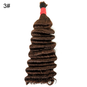 100% cheveux humains bruts Remy 18 pouces Boho tressage vietnamien indien tresses sans nœuds vague profonde cheveux en vrac pour les extensions de cheveux - Product Image 6