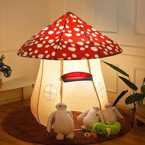 Maison de jeu intérieure pour enfants château Villa <span class=keywords><strong>tente</strong></span> pour garçons filles bébé princesse <span class=keywords><strong>petite</strong></span> maison champignon conception faite en Polyester Durable - Product Image 2
