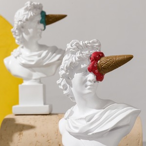 Venta al por mayor figuritas griegas <span class=keywords><strong>Apolo</strong></span> simular <span class=keywords><strong>escultura</strong></span> de resina de yeso estatua escandinava decoración moderna del hogar para la sala de estar - Product Image 2