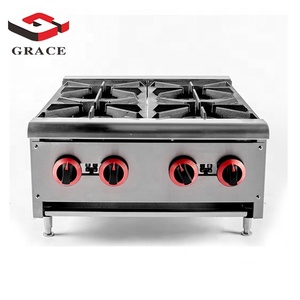 GRACE Restaurant Cuisinière Industrielle à <span class=keywords><strong>Gaz</strong></span> Cuisson Table Top 4 Brûleurs Cuisinière à <span class=keywords><strong>Gaz</strong></span> - Product Image 1