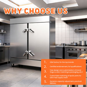 เครื่องนึ่งอาหารไฟฟ้าขนาด50กก. แบบม้วนทำจากสแตนเลส12ถาดเครื่องนึ่งอาหารความจุขนาดใหญ่ - Product Image 5