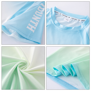 Ensembles de sport respirants à séchage rapide personnalisés YYO pour garçons OEM printemps été vêtements de football en plein air solides pour enfants adolescents - Product Image 4