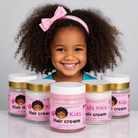 Krim Penata Rambut Keriting Alami untuk Wanita Kulit Hitam dan Anak-Anak, Melembapkan dan Menghilangkan Rambut Kusut