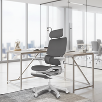 Chaises de bureau pivotantes modernes ergonomiques en maille à hauteur réglable avec accoudoirs réglables, prix direct usine
