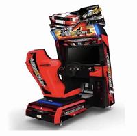 Machine de jeu d'arcade de course automobile 4 voitures à monnayeur, en métal, avec support anglais, pour simulateur de conduite adulte et centres de divertissement