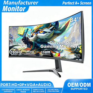 Monitor Ultraancho de 34 Pulgadas 1080P 144Hz 2K 4K 140Hz 165Hz HDR10, el Mejor Monitor para Juegos de 27 Pulgadas 1080P HDR 144Hz 165Hz con Alta Frecuencia de Actualización - Product Image 1