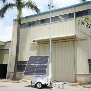 Remorque mobile rotative de tour de surveillance de panneau solaire pour des affaires de location <span class=keywords><strong>ou</strong></span> de revente - Product Image 3