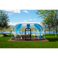 Maison à bulles ovale transparente étanche Hôtel de luxe pour le glamping Maison dôme à bulles en PC