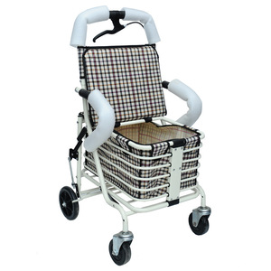 Carrito de compras Love Senior con asiento y cesta de almacenamiento para personas mayores, ayuda para caminar - Product Image 4