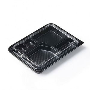 Boîtes d'emballage en plastique pour la restauration rapide à emporter, contenants jetables sûrs pour la préparation des repas, boîtes à bento écologiques - Product Image 2