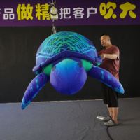 Tortue géante gonflable imperméable et peinte |   Usine de structures gonflables pour fêtes sur la plage, spectacles sur le thème de l'eau et décoration de parcs d'attractions