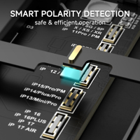 Carte d'activation de batterie RF4 D02 pour iPhone 8-17 et plus de 400 modèles Android – Outil de réparation de téléphones mobiles avec double affichage numérique – Garantie 1 an