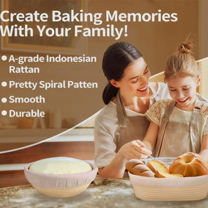 Panier <span class=keywords><strong>à</strong></span> <span class=keywords><strong>pain</strong></span> de fermentation personnalisé ensemble de pâte outils de <span class=keywords><strong>pain</strong></span> rond de cuisson <span class=keywords><strong>à</strong></span> domicile ensemble de paniers d'épreuvage de <span class=keywords><strong>pain</strong></span> avec couvercle en lin - Product Image 4