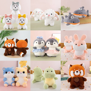 ตุ๊กตาแมวน่ารักสีขาว โบว์สีชมพู ดาวสีเหลือง ขนาด 8 นิ้ว ของเล่นนุ่มนิ่ม สำหรับเครื่องคีบตุ๊กตาในเกมอาร์เคด ขายส่ง - Product Image 2