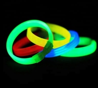 Bracelet lumineux en plastique de 8 pouces de large avec design portable pour les fêtes