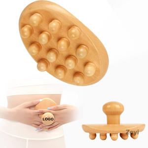 Holztherapie-Massagewerkzeuge mit Eigenem Logo Cellulite-Massageroller Holz-Körperbürste Faszien-Blaster-Bürste Lymph-Massagegerät - Product Image 1