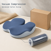 Coussin de siège ergonomique en mousse à mémoire de forme en U pour coccyx, amovible et lavable, antibactérien, vente en gros, direct usine, OEM ODM