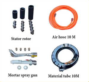 Sıcak satış yeni 220V duvar alçı makinesi çin kum çimento harcı püskürtme ve boyama pompası Motor Motor çekirdek bileşenleri toptan - Product Image 3