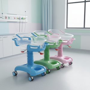 Cuna de <span class=keywords><strong>Hospital</strong></span> para Recién Nacidos, Cuna Inclinable de ABS, Cuna Pediátrica Neonatal Ajustable para <span class=keywords><strong>Hospital</strong></span> - Product Image 2