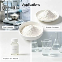 Poudre d'extrait de farine de riz naturelle Oryza Sativa, matière première pour la formule cosmétique et alimentaire, fournie directement par l'usine