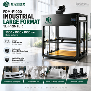 Imprimante 3D industrielle grand format 1000x1000x1000mm pour la fabrication de prototypes automobiles et de pièces de voitures à l'échelle réelle - Product Image 1