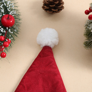 Gorro de Navidad con Expresión Divertida de Dibujos Animados, Material de Poliéster, Estilo Europeo Americano, Disfraz Navideño para Adultos y Niños, para Fotos - Product Image 4