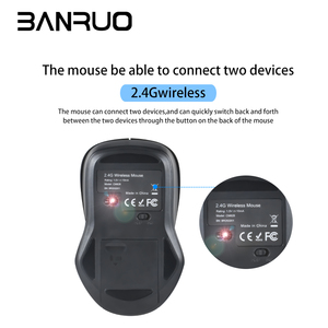 Nhà Máy Bán Chuột Không Dây 1200Dpi Có Thể Điều Chỉnh USB Receiver Có Thể Sạc Lại Quang Học Máy Tính Chuột 2.4G Ergonomic Cho Máy Tính Xách Tay Chuột - Product Image 4