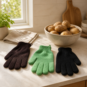 <span class=keywords><strong>Gants</strong></span> <span class=keywords><strong>de</strong></span> cuisine en nylon à forte friction pour éplucher les légumes et les pommes <span class=keywords><strong>de</strong></span> <span class=keywords><strong>terre</strong></span> - Product Image 5