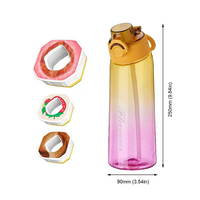 Bouteille d'eau en Tritan de 900 ml sans BPA, aromatisée aux fruits, pour le sport en extérieur, avec capsules de parfum – Vente en gros