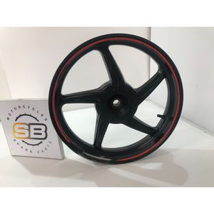 Cerchio Posteriore Nero Rosso Compatibile con HONDA SH 150 2005-2008, Ricambio per Moto - Product Image 1