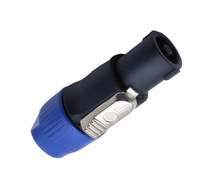 NL4FC Bleu 4-Pin Powercon Male Plug Cable Connector Audio Loudspeaker Amplifier Cable NL4FC Speaker Connector Circular Audio