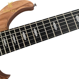 กีตาร์เบสไฟฟ้าคุณภาพสูง 43 นิ้ว 6 สาย 24 เฟรต ตัวบอดี้ทำจากไม้ Zebrawood และ Okoume คอทำจากไม้เมเปิลแคนาดา - Product Image 4